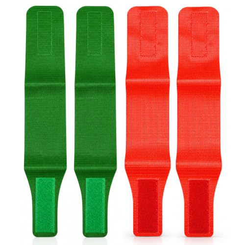 Wrestling Ankle Bands 2 Pairs, 13x2.4 Inches Vinyl Scores for Match & Training