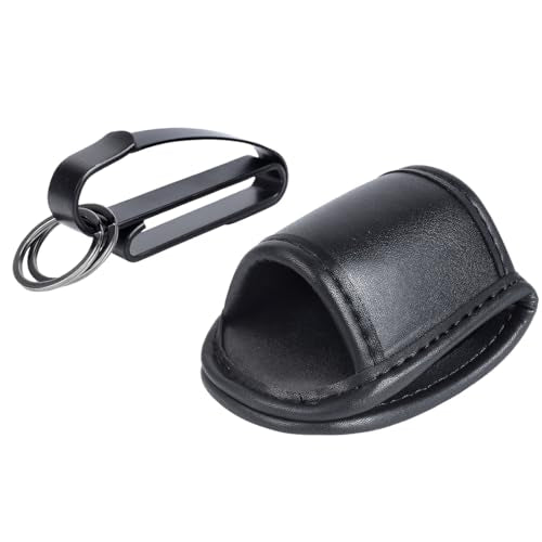 TAFTACFR Black Plain Metal Tactical Key Ring & Flashlight Holster Bundle for Police & Fire