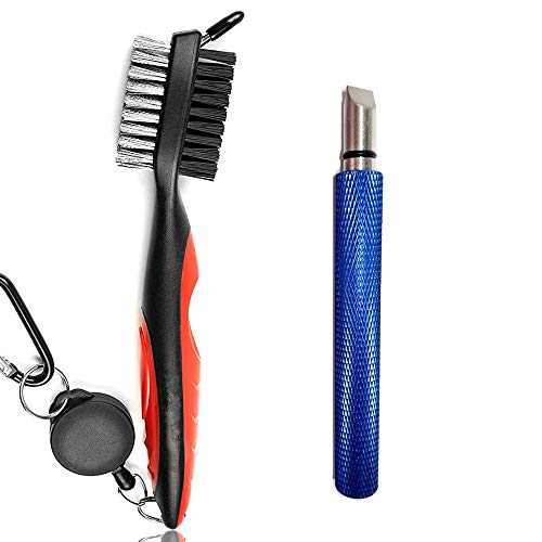 Gzingen Golf Club Groove Sharpener & Retractable Brush Kit - Blue