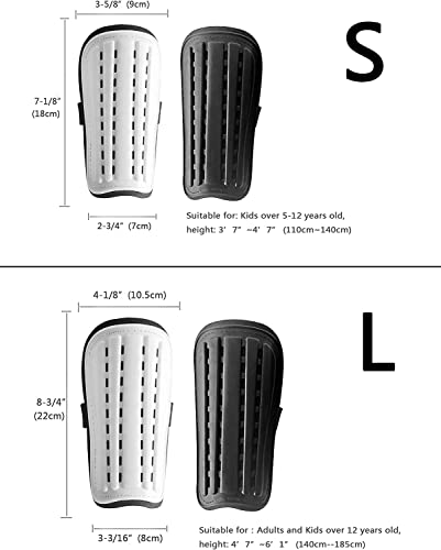 2 Pairs Soccer Shin Guards & 2 Pairs Socks for Adults & Kids Large Size – Protective Gear