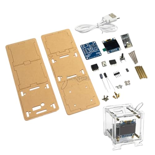 DIY ESP8266 Electronic Clock Kit with Weather Display - Complete Set