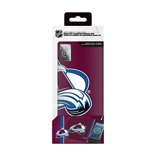 Wireless Charging Mouse Pad - Colorado Avalanche - One Size