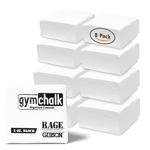 Pure Magnesium Carbonate Gym Chalk - 1 LB Block for Weightlifting & Climbing