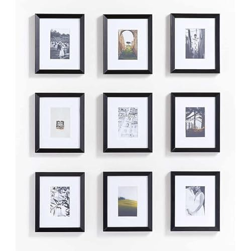 LUO YIYI 10Meters Black Border Peel &Stick Black Wood Grain Wallpaper Border Removable Waterproof Bathroom Mirror Frame Sticker 4inch x390inch