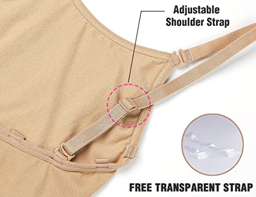 Girls Seamless Camisole Bodysuit - Nude, Size 8-9 Years