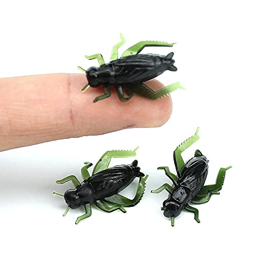 40Pcs Micro Soft Cricket Lures - 1-Inch Fishing Baits