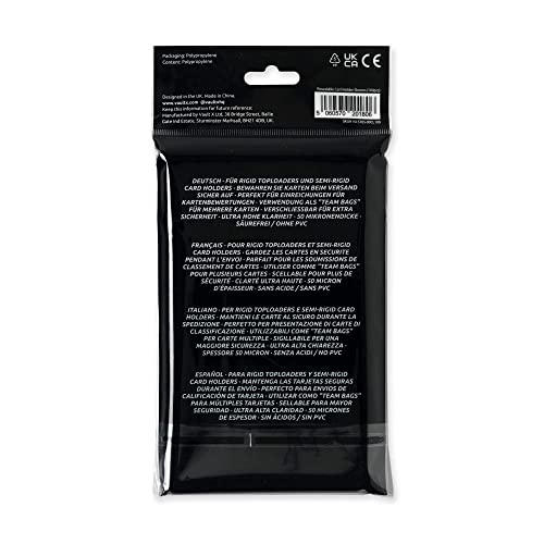 Card Holder Sleeves for Toploaders & Semi Rigids - 100 Pack