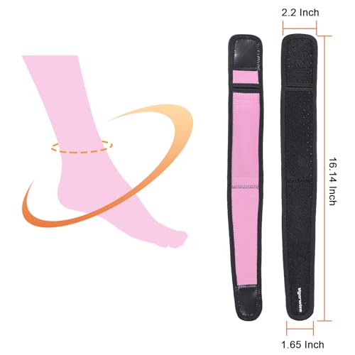 Achilles Tendonitis Brace with Silicone Pad - Pink, One Size