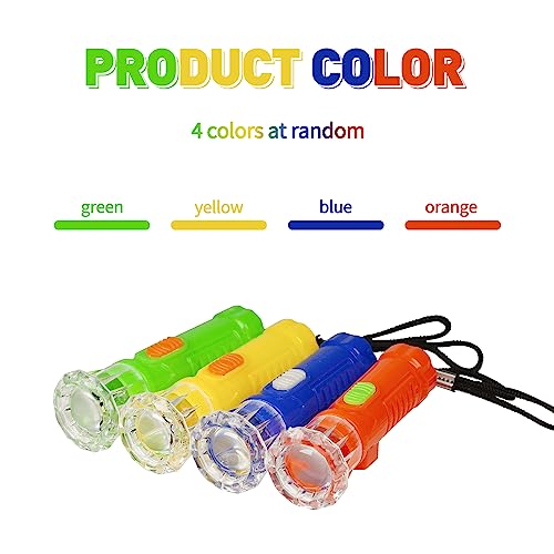PROLOSO 20PCS Mini LED Flashlights with Lanyards - Kids Party Favors & Gifts