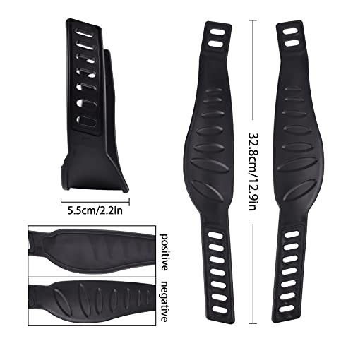 Adjustable Bicycle Pedal Straps - 13 x 2.2 in Rubber