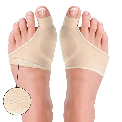 Alayna Bunion Sleeve S Nude — Gel Cushion Foot Support for Women & Men