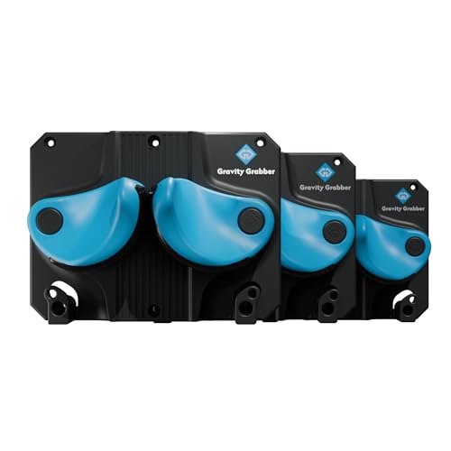 Ski & Snowboard Wall Rack - Gravity Grabber 3 Pack - Cyan