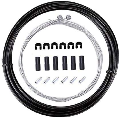 Bike Brake Cable and Housing Set - 1.8m Cables, 3m Housing