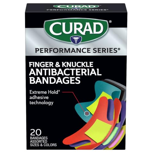 Antibacterial Fabric Bandages - Fingertip & Knuckle - 20 Count