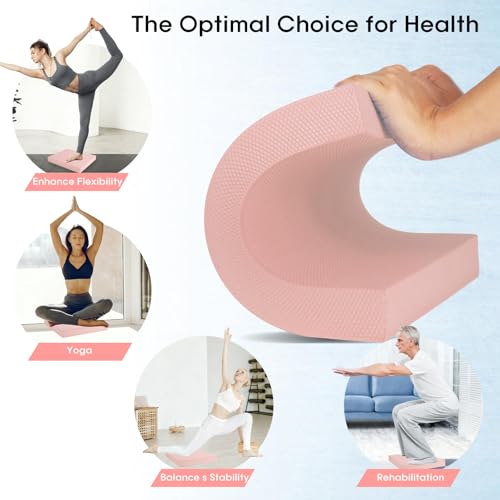 Balance Foam Pad for Stability Training - Pink, 15.7" x 13" x 2"