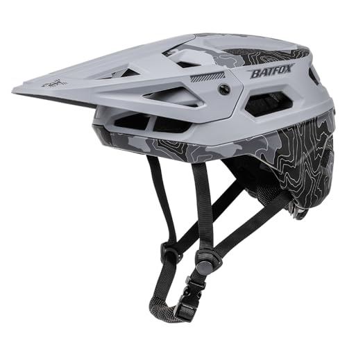 BATFOX Bike Helmet for Adults/Youth - Gray, Size L (55-59cm) – CPSC CE EN1078