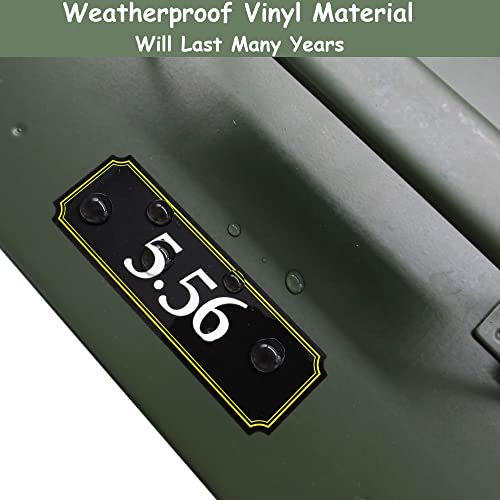 Quality Ammo Can Labels Vinyl Sticker Set - Weatherproof Decals