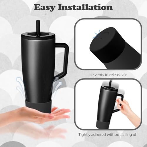 2Pcs Silicone Boot for Brumate Era Tumbler - Matte Black