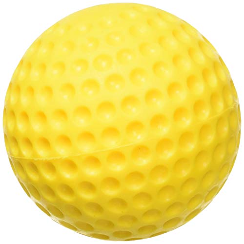 Yellow Dimpled Baseballs - 1 Dozen Polyurethane for Pitching Machines