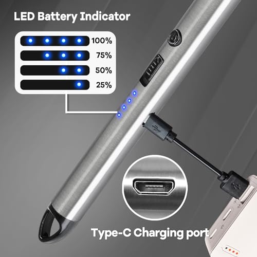 3 Pack Candle Lighter Electric Rechargeable Arc Windproof Lighters