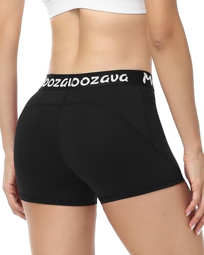 Women's Compression Biker Shorts with Pockets - 3/5/8 Inch for Yoga & Workout