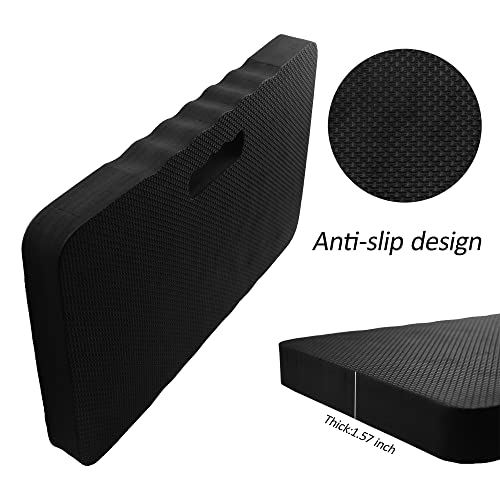 AebDerp EVA-Soft 2pcs Premium Thick Kneeling Pad 18x11in Garden Knee Pads Black