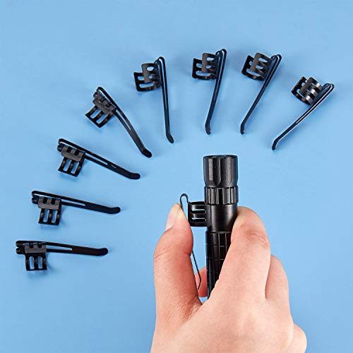 20 Pcs Metal Flashlight Replacement Clips - Durable & Lightweight