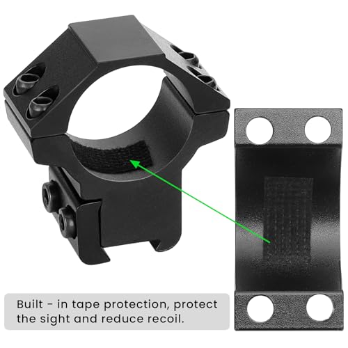 1 Inch Medium Profile Dovetail Scope Rings Set - 2 Pcs