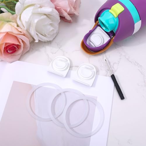 Replacement Stoppers & Sealing Rings for Owala FreeSip - White