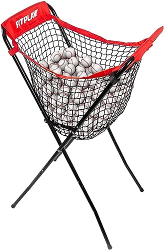 Baseball Caddy with Easy Foldable Design, 100+ Ball Capacity & 40lb Load