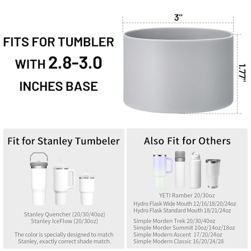 Silicone Boot and Straw Cover Set for Stanley Cup - 5pcs