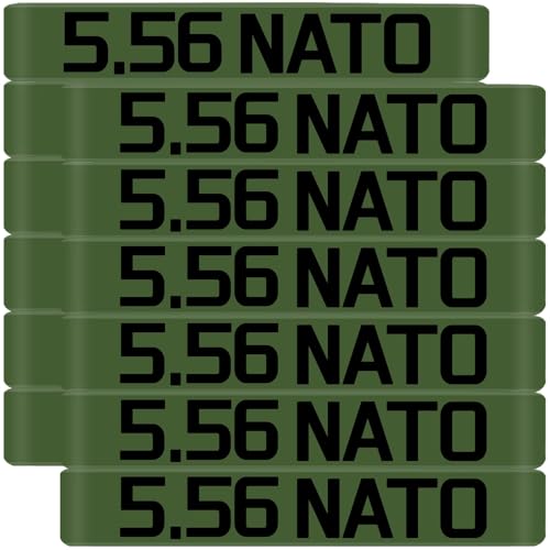 Magazine Marking Bands - 12 Pack 5.56 NATO OD Green with Black Lettering