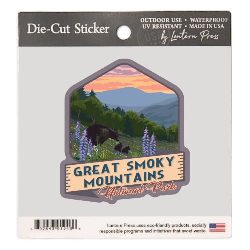 Great Smoky Mountains Bear Sticker - Small Vinyl Decal