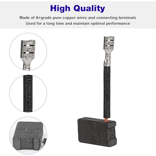 (2PCS) 381028-08 381028-02 Motor Carbon Brushes for DeWalt DW716EXPS DW717XPS DW708 DW712 DW716E DW716 DW718XPS Miter Saws Table Saws Circular Saw