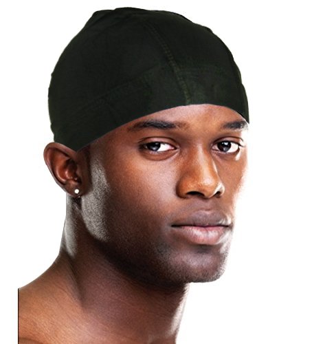 Ultra-Stretch Breathable Dome Cap for Men - Black