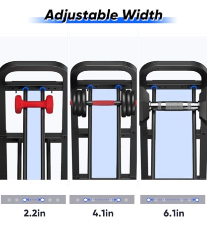 Ansionsol Adjustable 3-Tier Dumbbell Rack Black Home Gym Storage Stand