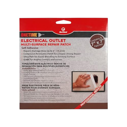 Red Devil 1227 1time Multi Surface Repair Patch - 2 Pack Of 7" x 7" Patches