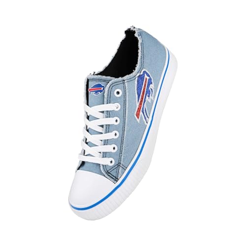 Buffalo Bills Denim Low Top Canvas Sneakers for Women