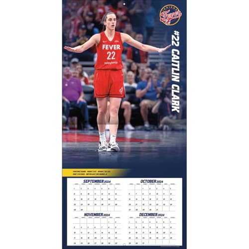 Caitlin Clark 2025 Indiana Fever Wall Calendar - 12 Months