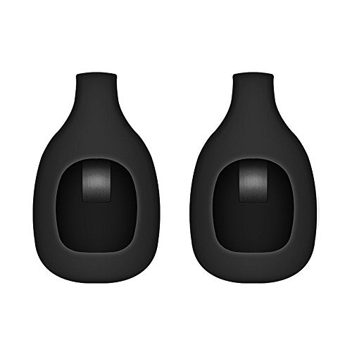 Fitbit Zip Clip Holder - Black Silicone Clips (Set of 2)