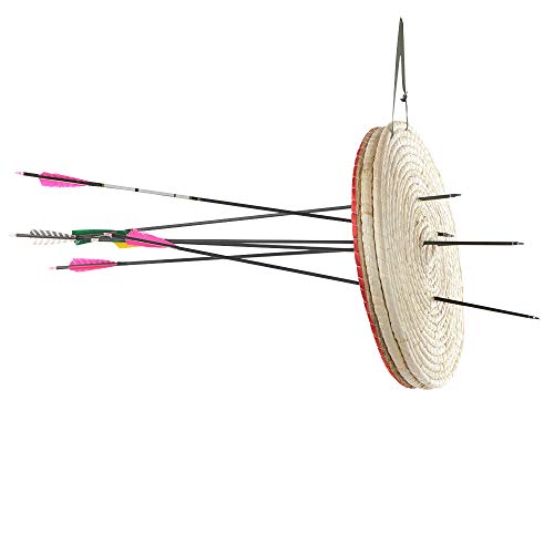 TOPARCHERY 20in 3-Layer Straw Archery Target – Hand-Made Outdoor Practice Target 2.3" Thick