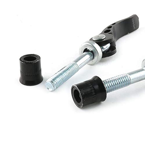 Bike Seat Clamp Quick Release - 2-Pack, M8x65, Black