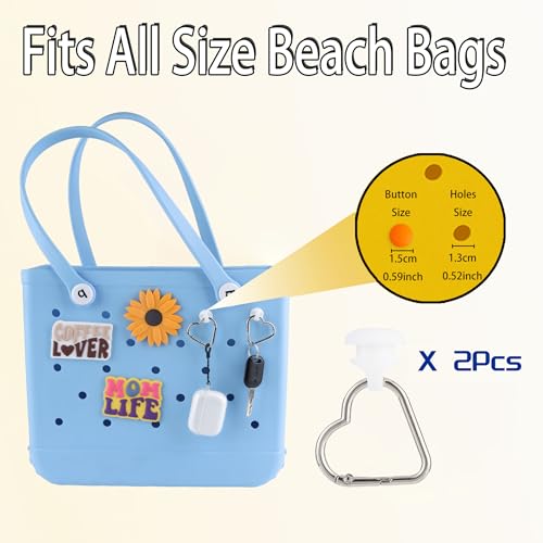 Bogg Bag Insert Hooks Accessories - Silver