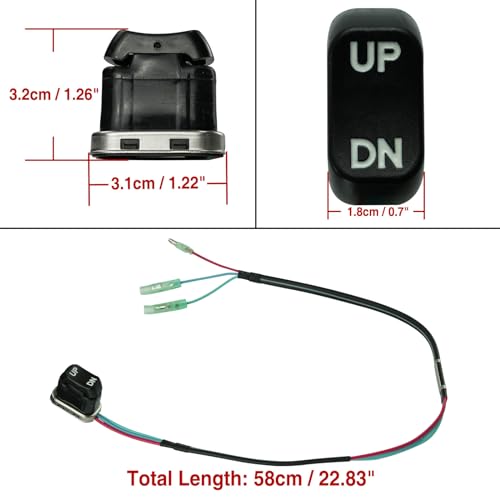 Power Trim Switch Replacement for Mercury/Mariner Outboard 87-18286A43 87-18286A26 87-16991A1 87-18286A2