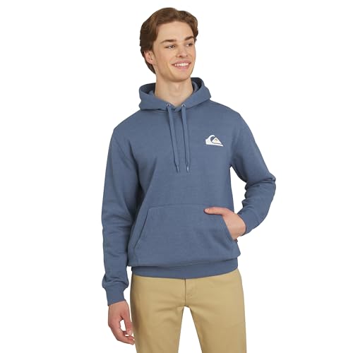 Quiksilver Men's X-Large Navy Heather Fleece Hoodie Sweatshirt
