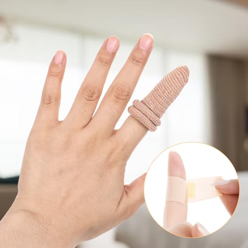 Breathable Finger Cots - 15 Pack Elastic Fabric Finger Sleeves for Protection