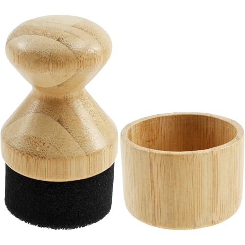 Cutting Board Oil Wax Applicator with Lid and Ergonomic Handle Wood Cutting Board Oil Applicator Versatile Mineral Oil Wax Applicator for Wood Cutting Boards Wooden Spatula