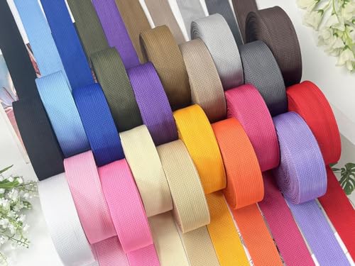1.5 Inch Polypropylene Webbing Straps - 12 Yards - Lake Blue