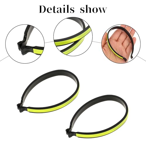 Reflective Cycling Trouser Clips - 2 Pack Adjustable Pant Leg Safety Bands