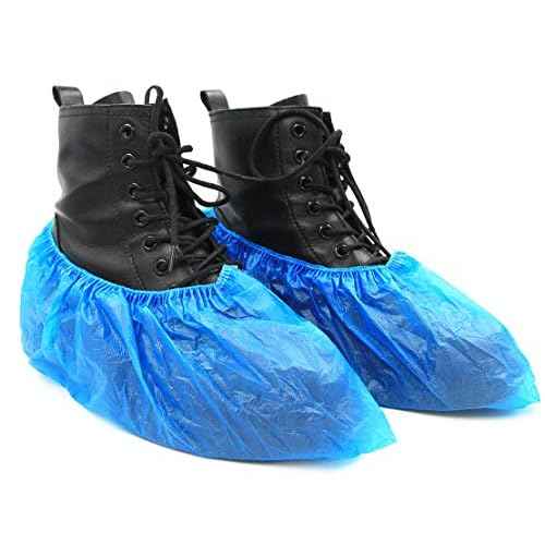QIANSOU 1000 Pcs Shoe Covers Disposable Durable Waterproof Boot Covers